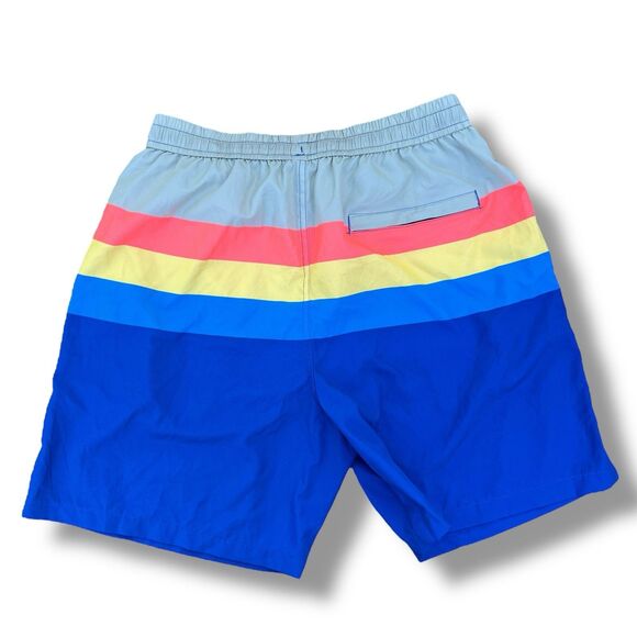 Buc-ee’s Men’s Large Lined Swim Shorts Color Block‎ - Picture 2 of 8
